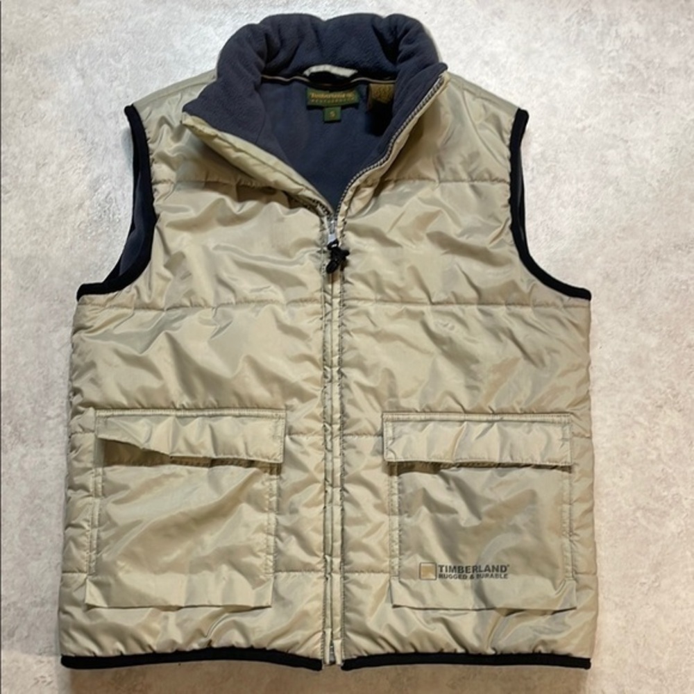 Timberland Unisex khaki Puffer Vest Size S